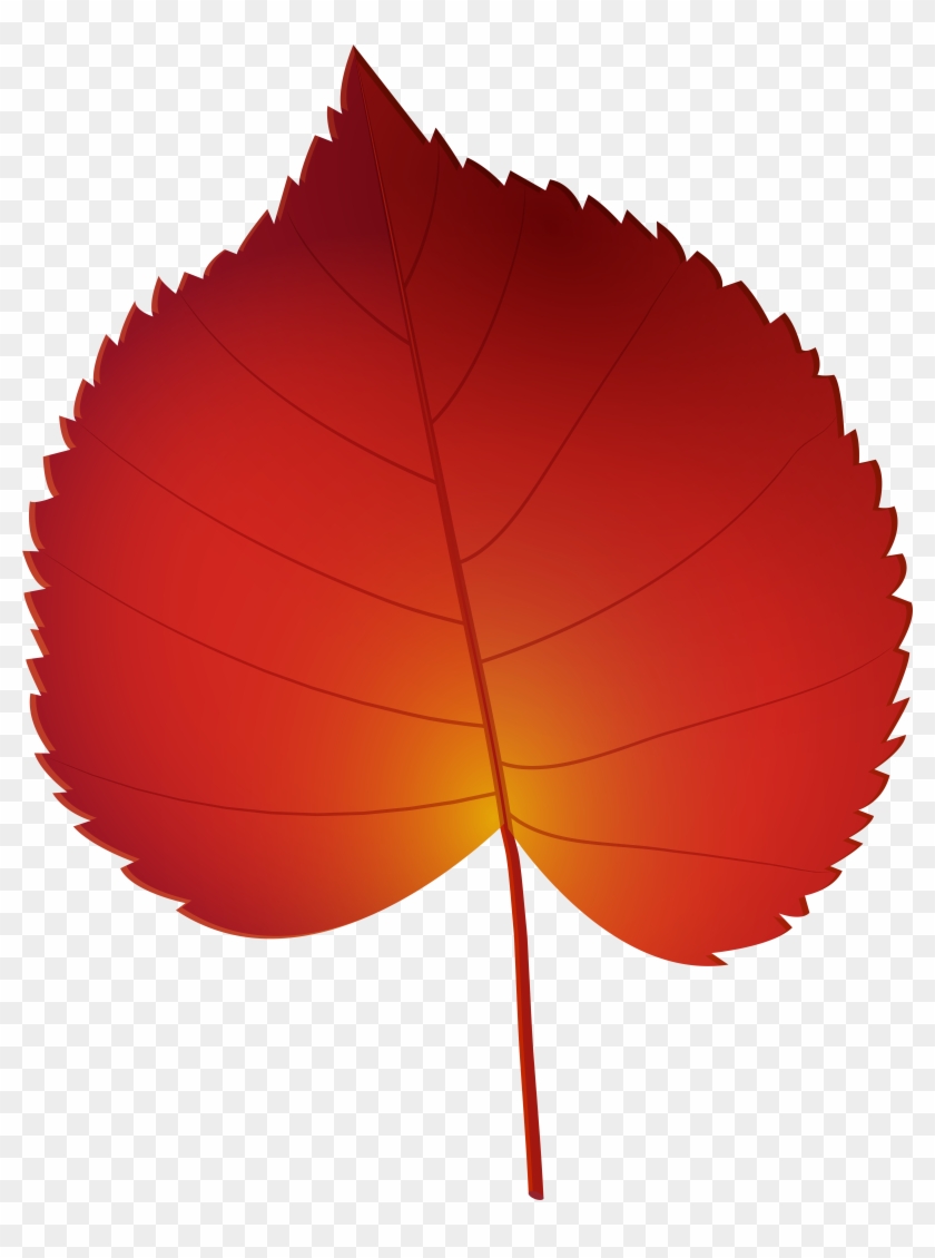 Red Autumn Leaf Png Clip Art - Red Autumn Leaf Png Clip Art #271149