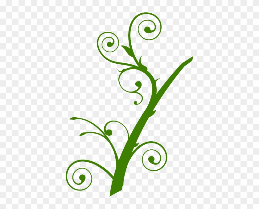 Green Branch Leaves Clip Art At Clker - Tree Branch Clip Art #271184