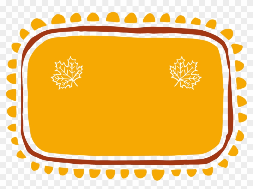 Yellow Maple Leaf Border Vector - Yellow Maple Leaf Border Vector #271208