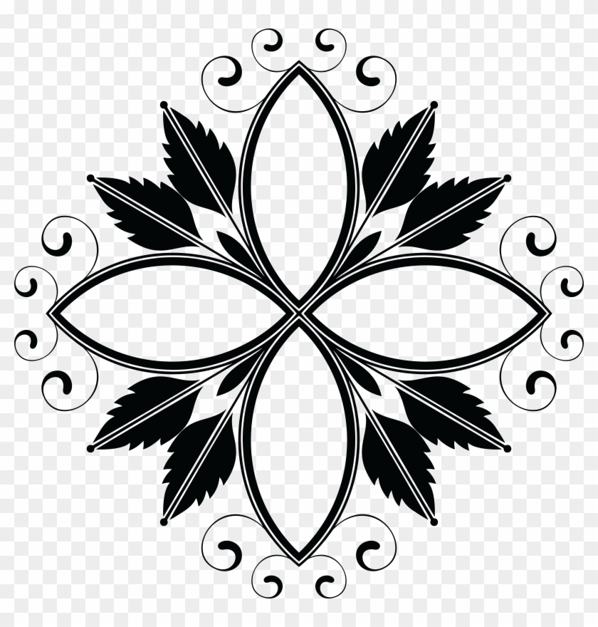 Free Clipart Of A Floral Design Element - Design #271260