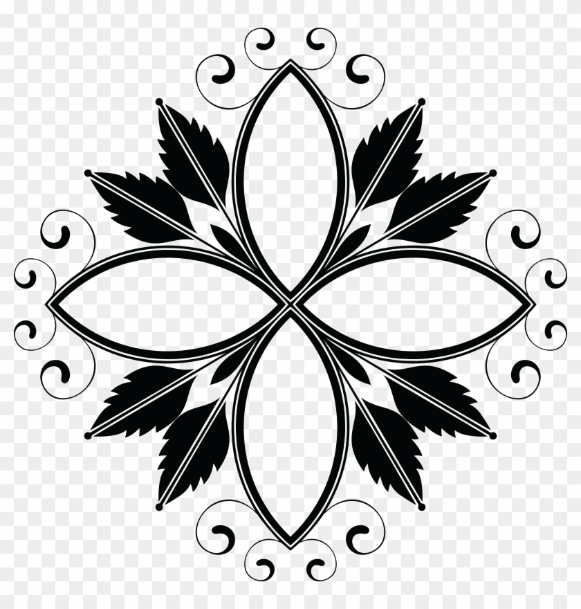 Free Clipart Of A Floral Design Element - Design #271260