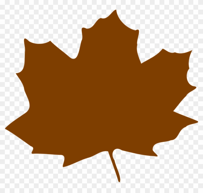 Maple Leaf Clipart Graphic - Brown Fall Leaf Clip Art #271329