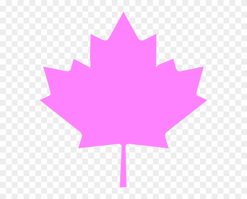 Leaf Clipart Pink Leaves - Canadian Maple Leaf #271347