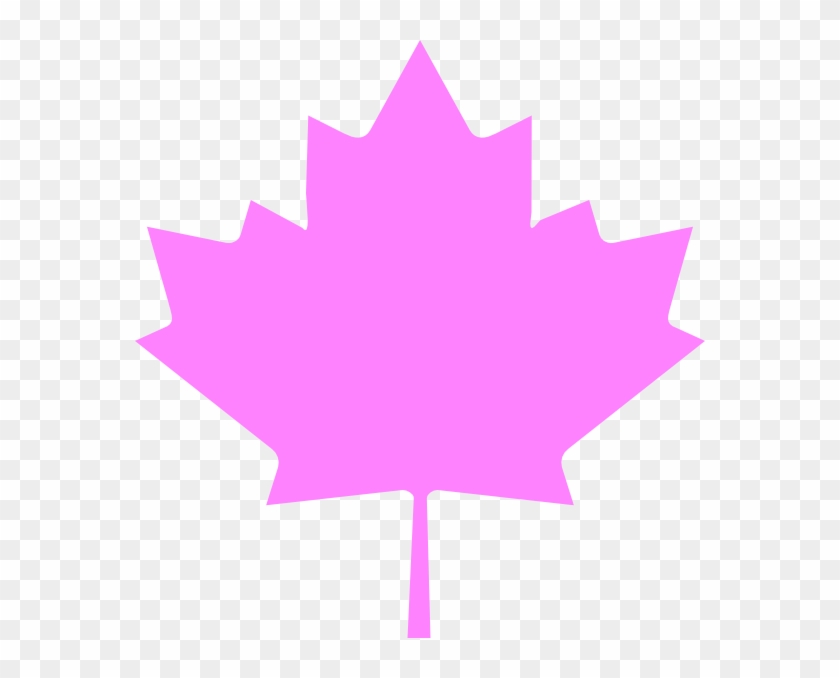 Leaf Clipart Pink Leaves - Canadian Maple Leaf #271347