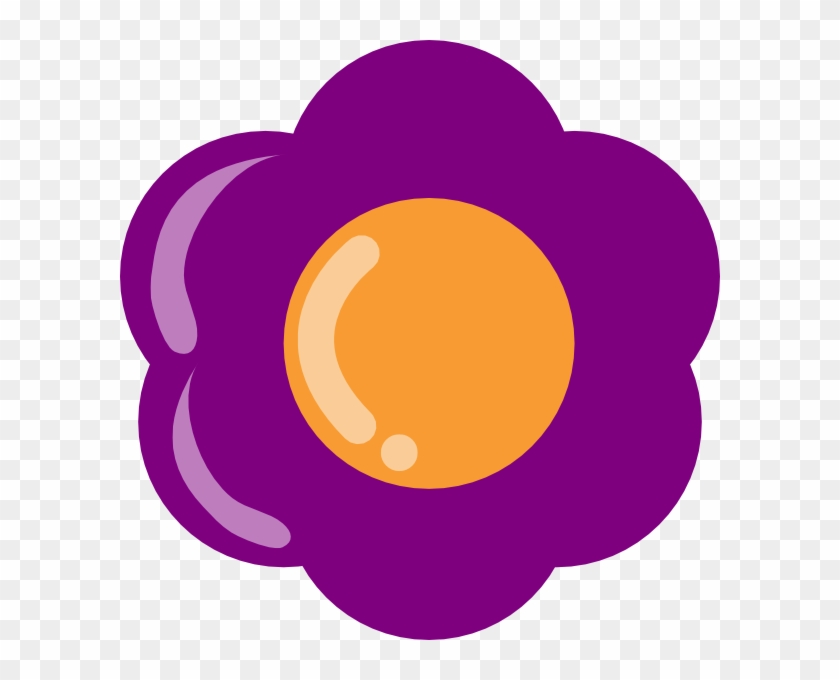 Purple Flower 13 Clip Art - Circle #271359