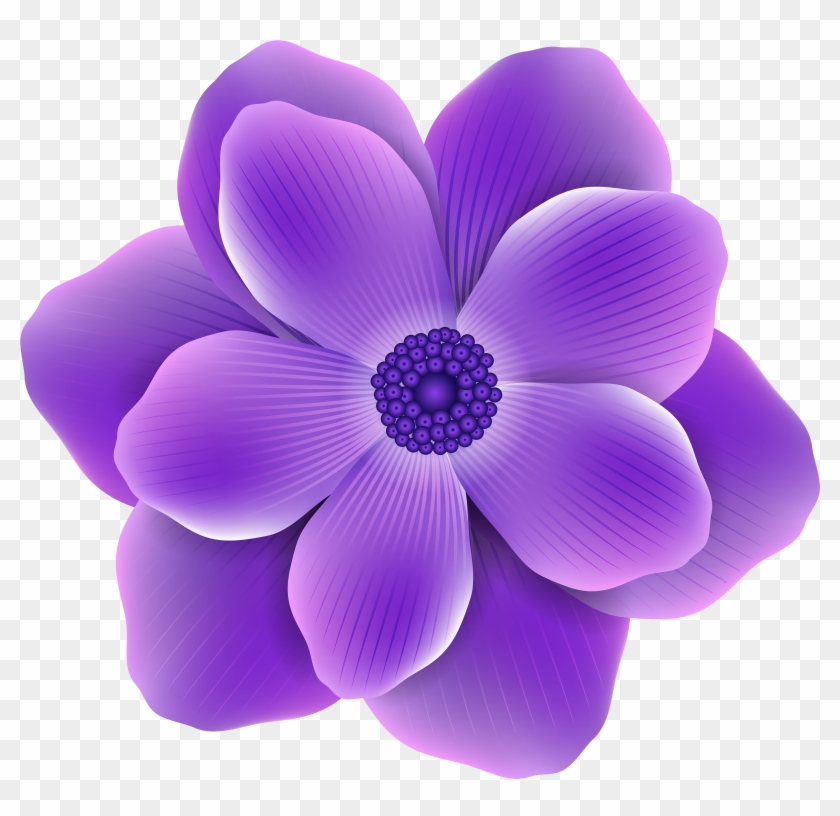 Clipart Flower Purple Collection No Violet - Clip Art Purple Flower #271397