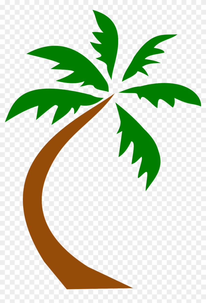 Coconut Palm Tree Curved Twisted Transparent Image - (sjt02515) Going To My Happy Place. Be Back Never (palm #271399