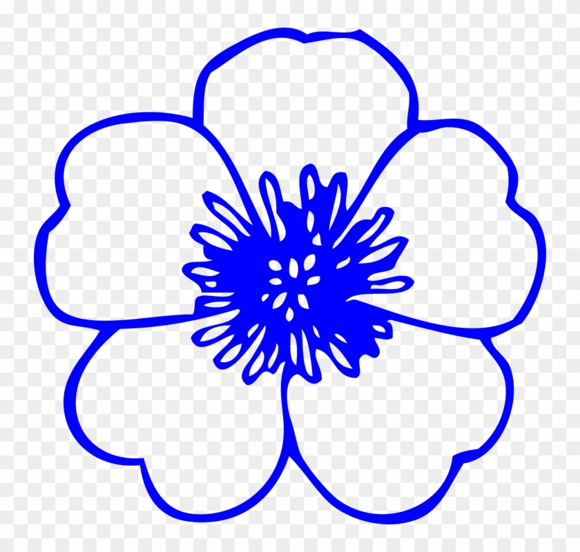 Blue Flower Clipart - Flower Clip Art Free #271404