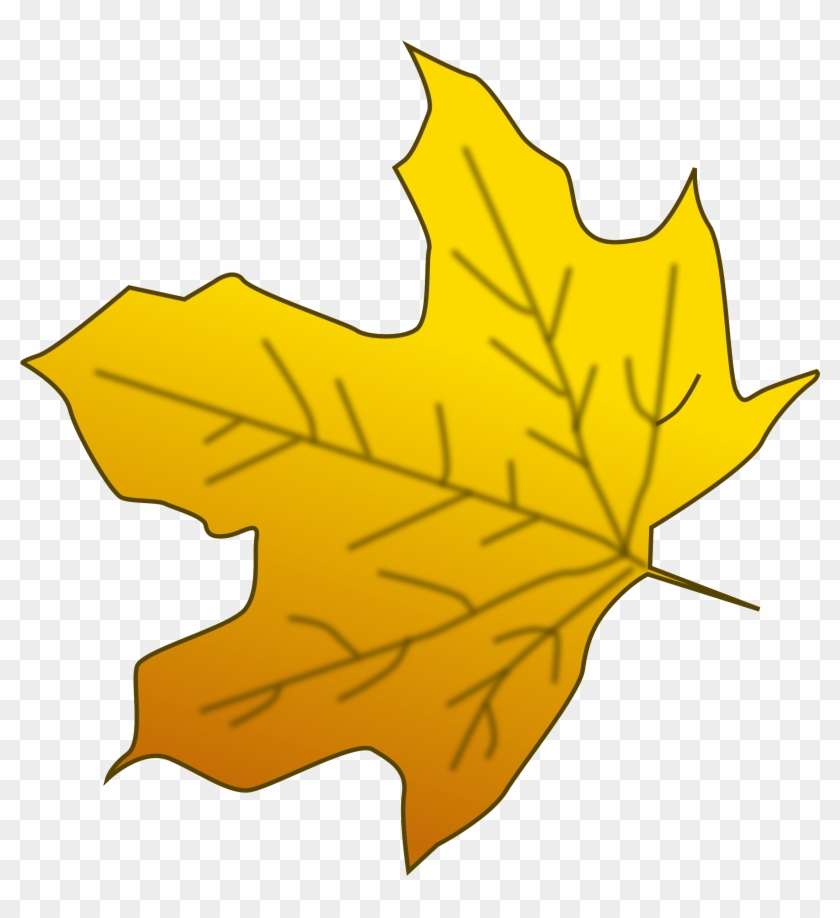 Yellow Leaf Clip Art At Vector Clip Art Online - Leaf Clip Art #271457