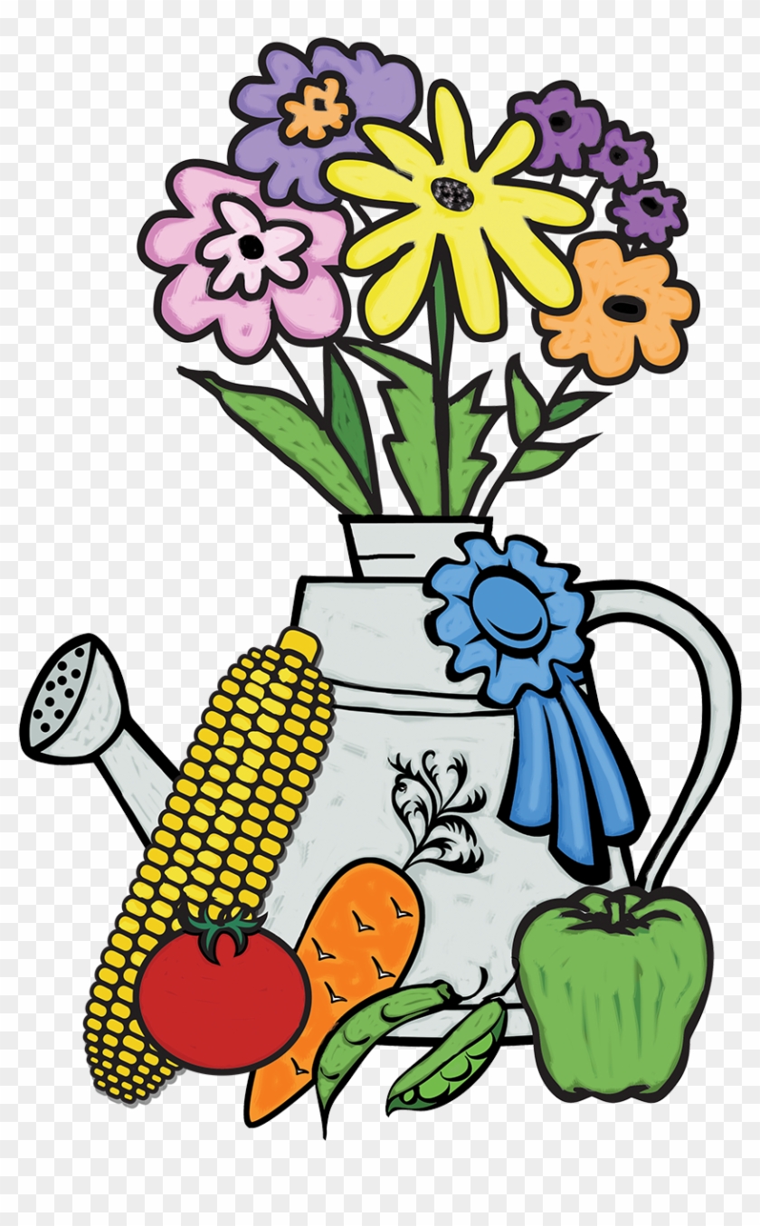 Flower And Vegetable Show Graphic - Flower Show Cartoon #271484