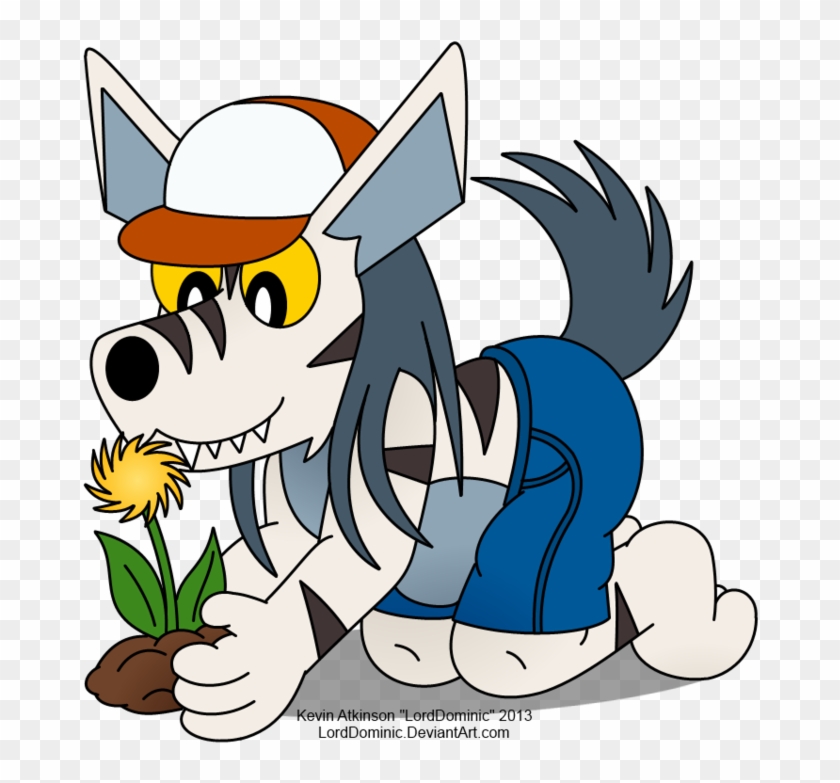 Planting A Flower-digital Color By Lorddominic On Clipart - Cartoon #271489