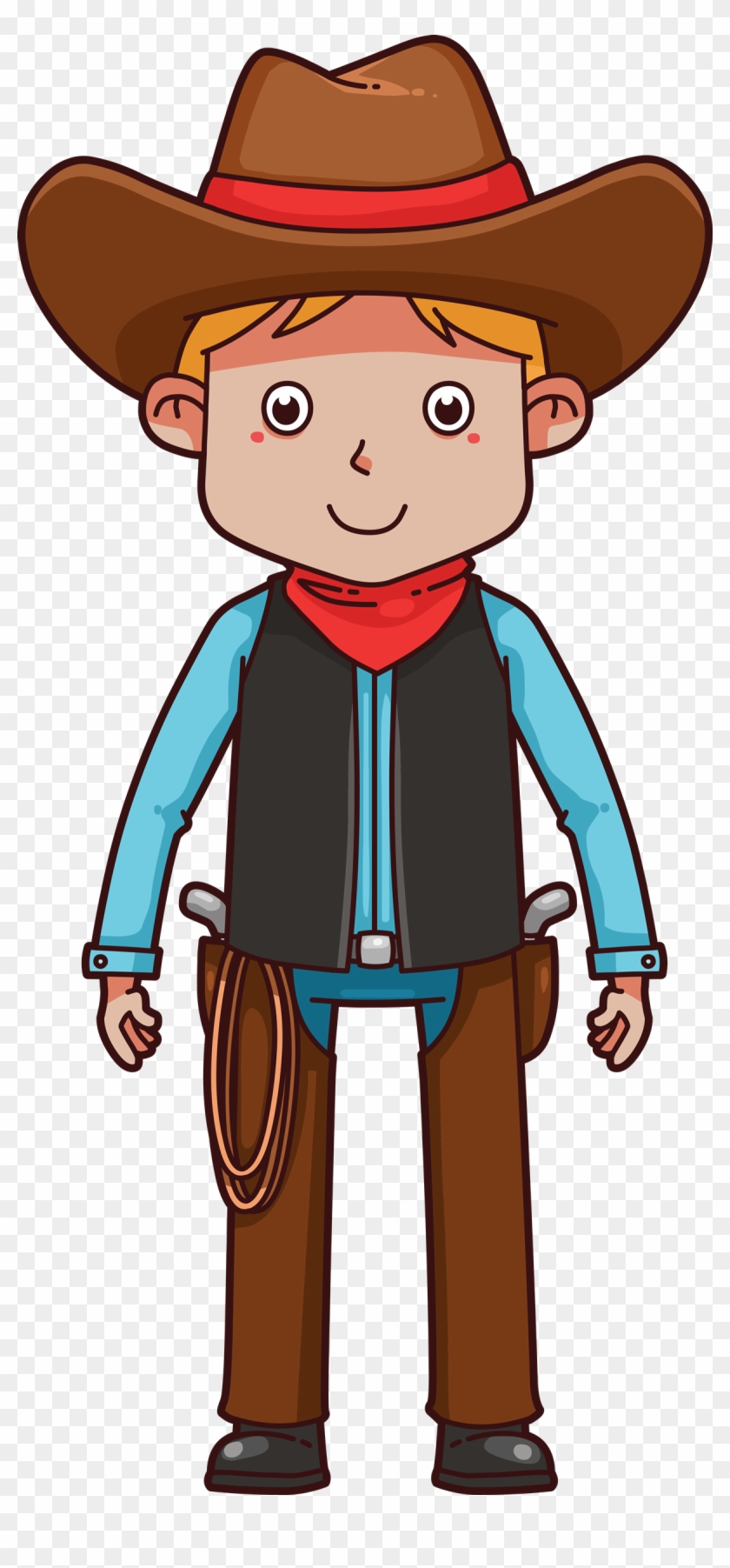 Cowboy Clipart School - Cartoon Cowboy #271592