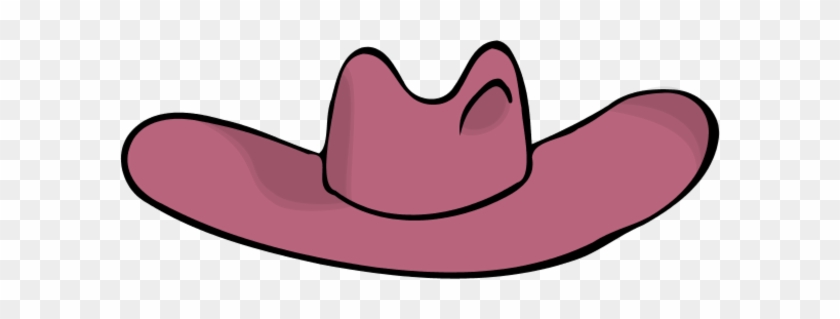 Pink Cowboy Hat Clipart - Cartoon Cowboy Hat Shower Curtain #271621