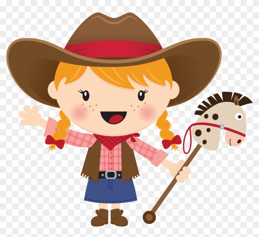 Stick Horses, Cowgirl Party, Printables, Blonde Hair, - Cowgirl Clipart #271644