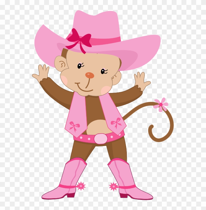 Cowboy Clipart Monkey - Cartoon #271655