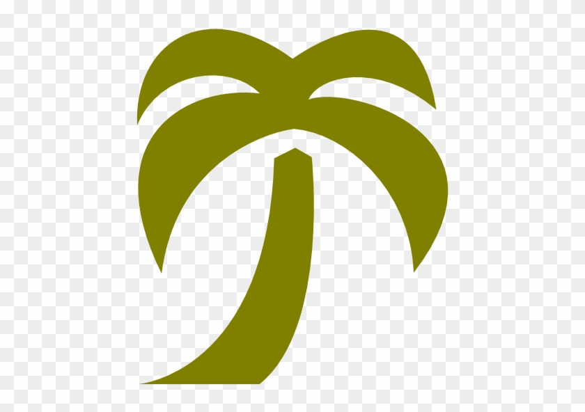 Palm Tree Icon Blue #271758