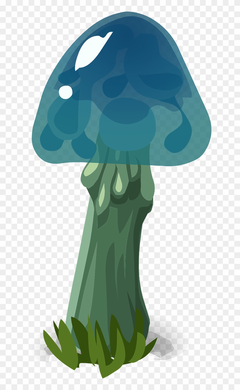 Mushroom Blue Hat Nature Outdoor Transparent Image - Mushroom #271765