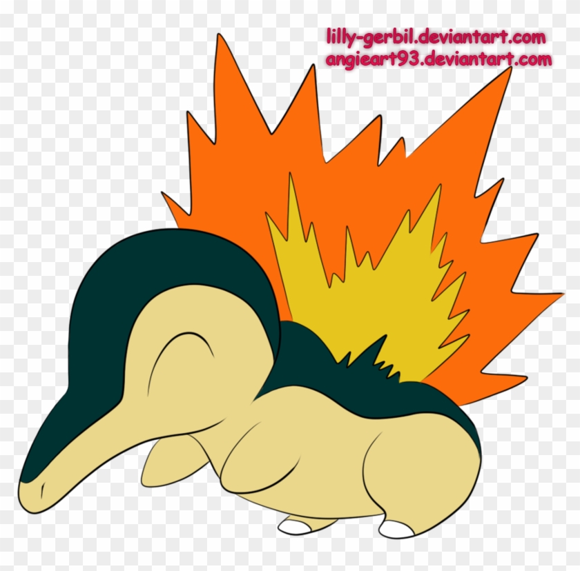 Cyndaquil Pokemon Fire Starter Johto By Mariicreations93 - Painting #271767