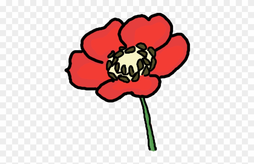 Poppy Flower Clipart - Easy To Draw Poppy #271879