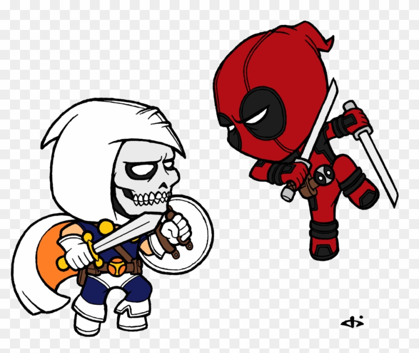 Little Deadpool Vs Little Taskmaster By Josh308 On - Little Deadpool Vs Little Taskmaster #271884