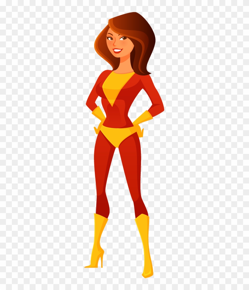 Girl Super Hero Clip Art - Female Superhero Clipart Transparent #271900