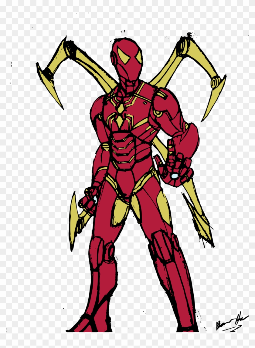 Iron Spider Coloring Pages - Iron Spider Coloring Pages #271915