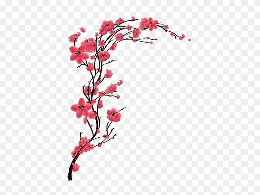 Cherry Blossom Tattoo Red Peach Transprent Free Png - Cherry Blossom Tattoo Red Peach Transprent Free Png #271976