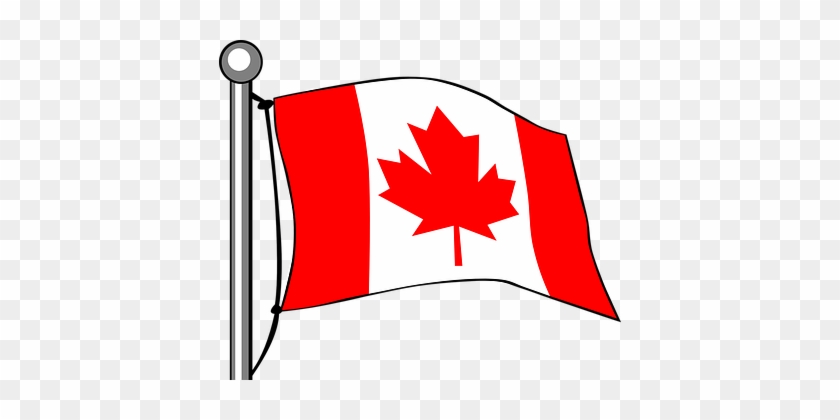 Canada Flag Maple Leaf Flying Canadian Pol - Canada Flag Cartoon #272001