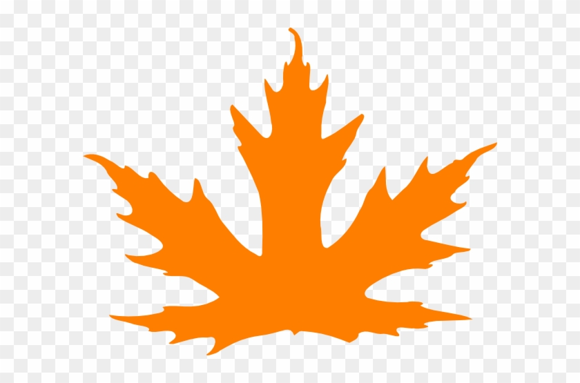 Bright Orange Leaf Clip Art - Maple Leaf Clip Art #272005