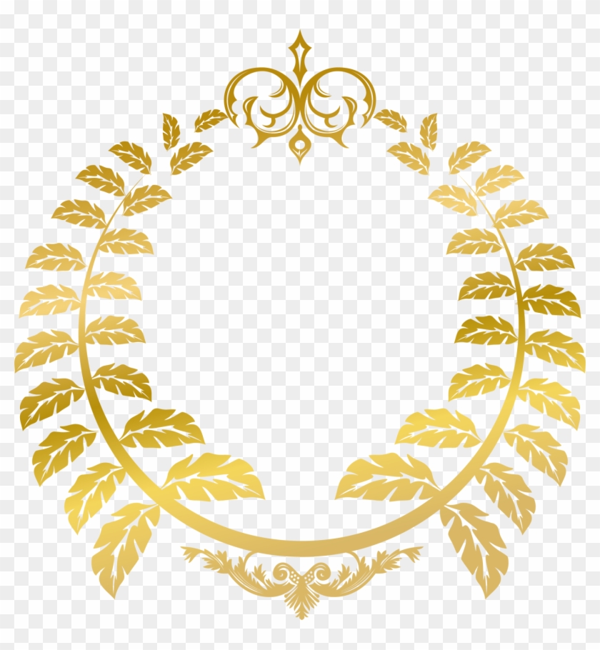 The Golden Vine Sign - Gold Circle Design Png #272170