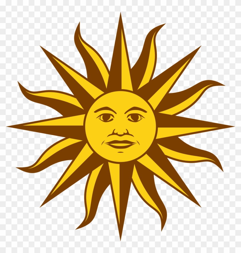 Sunflower Cartoon 22, - Uruguay Flag Sun #272183