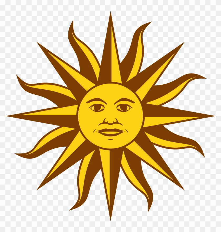 Sunflower Cartoon 22, - Uruguay Flag Sun #272183