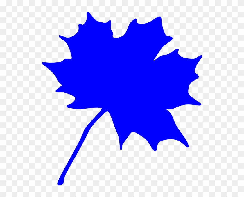 Blue Leaf Clip Art At Clker - Maple Leaf Clip Art #272214