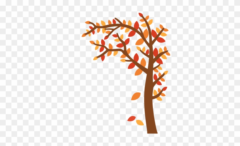 Fall Tree Svg Cutting File For Scrapbooking Autumn - Cute Fall Tree Clipart #272366