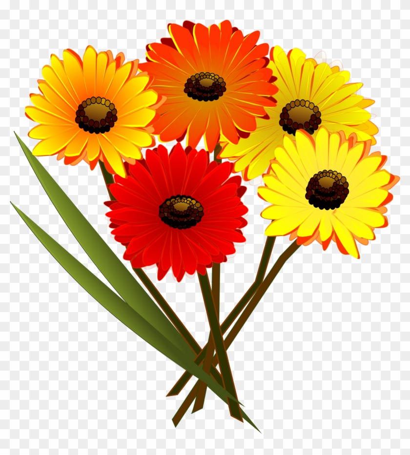 Bunch - Clipart - Bunch Of Flowers Clipart #272391