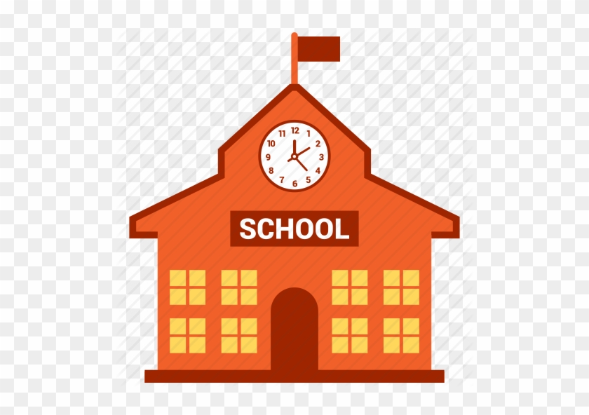 Vector School Building Stock Vector Pinkpueblo - School Building Icon #272394