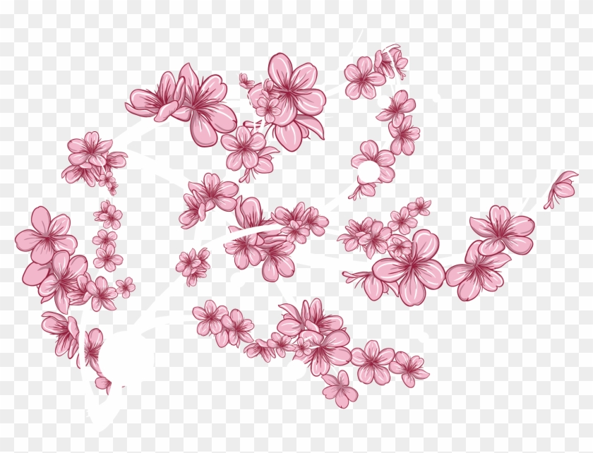 Floral Design Petal Cherry Blossom Flower Pattern Vector - Floral Design Petal Cherry Blossom Flower Pattern Vector #272588