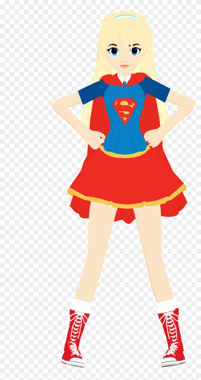 Frede15 13 1 Mmd Dc Superhero Girls Supergirl By Frede15 - Supergirl Super Hero Girl Png #272502
