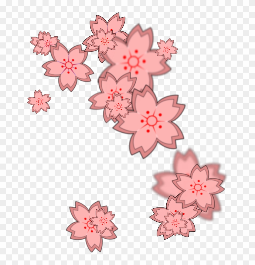 Sakura Blossom Clipart Kartun - Cherry Blossom Design Clip Art #272592