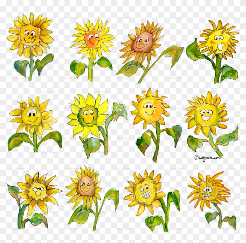 Cartoon Sunflowers #272607