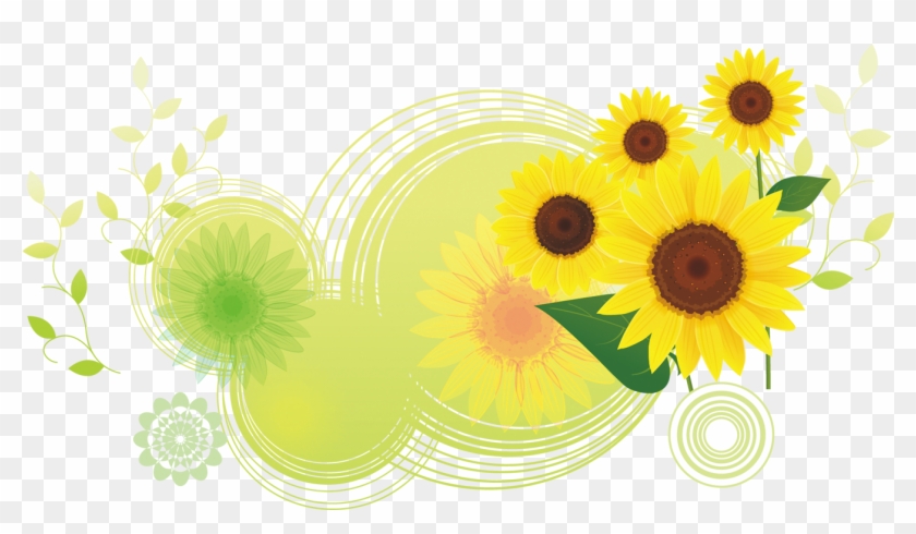 Download Common Sunflower Illustration - Flower Patterns #272625