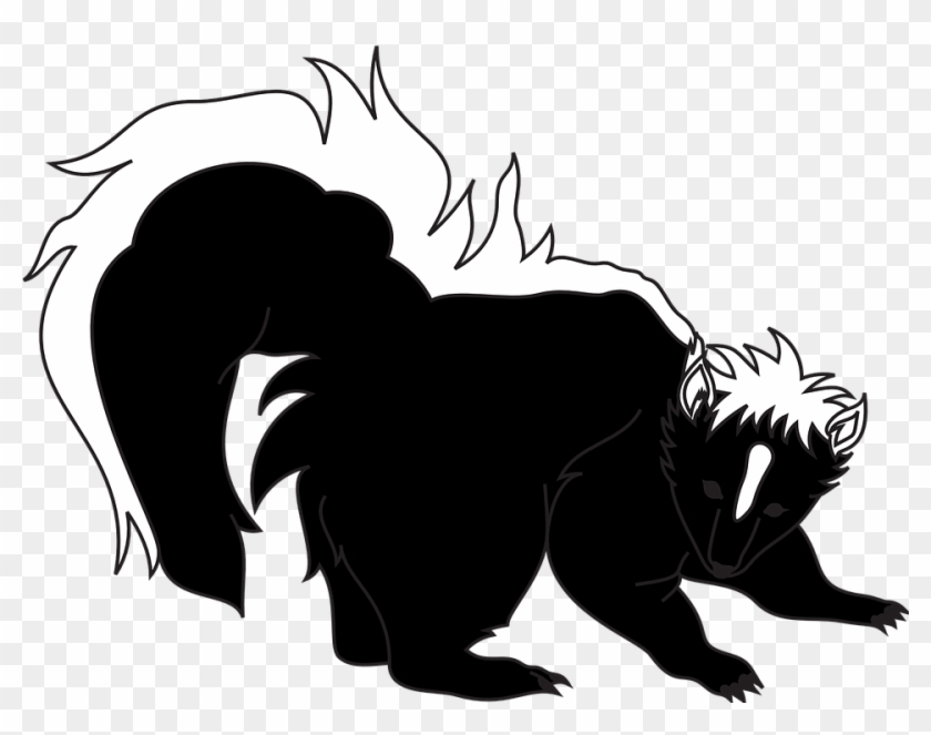 Black Panther Clipart 23, Buy Clip Art - Clipart Black And White Skunk #272645