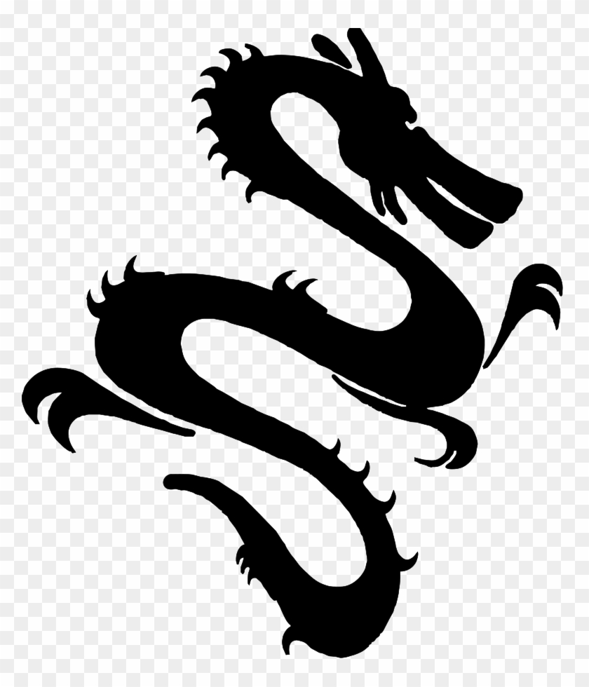 Dragon Clip Art - Chinese Dragon Silhouette Png #272646