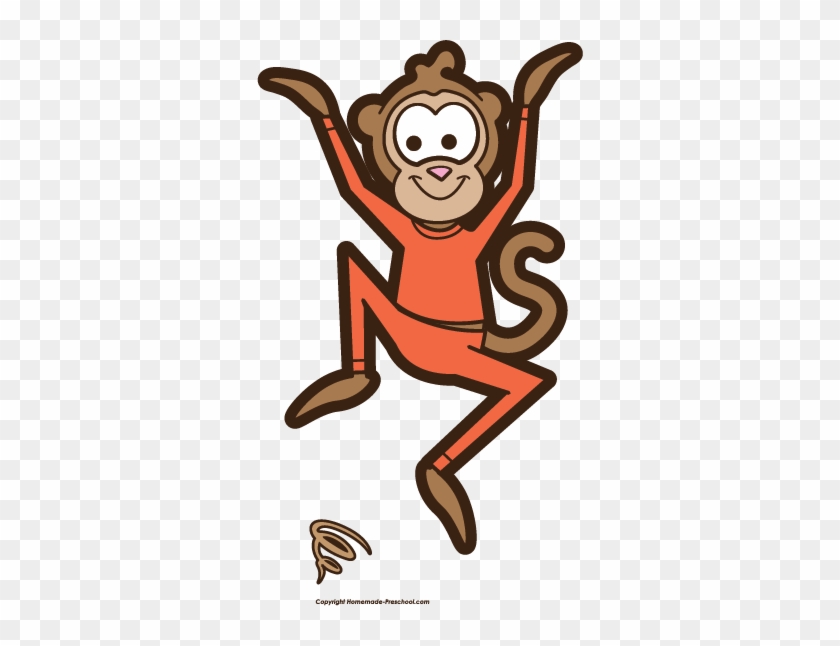 Monkey Clipart - Jumping Monkey Clip Art #272680