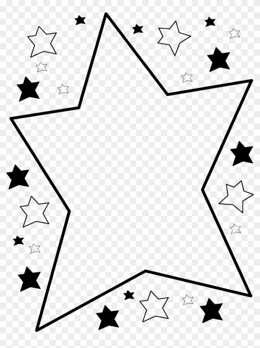 Star Border Clipart - Star Page Borders Black And White #272742