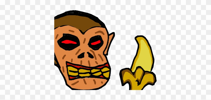 Forum Draw A Scary Or Funny Monkey Eating A Banana - Draw A Monkey Eating A Banana #272753