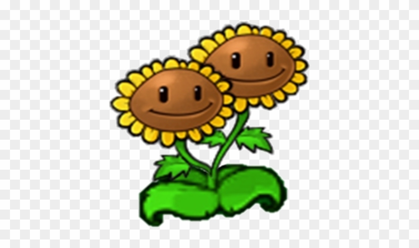 Sunflower Clipart Plant Vs Zombie - Plants Vs Zombies Twin Sunflower #272796