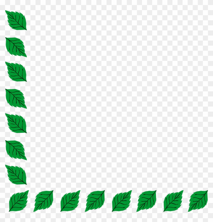 green leaf border clip art