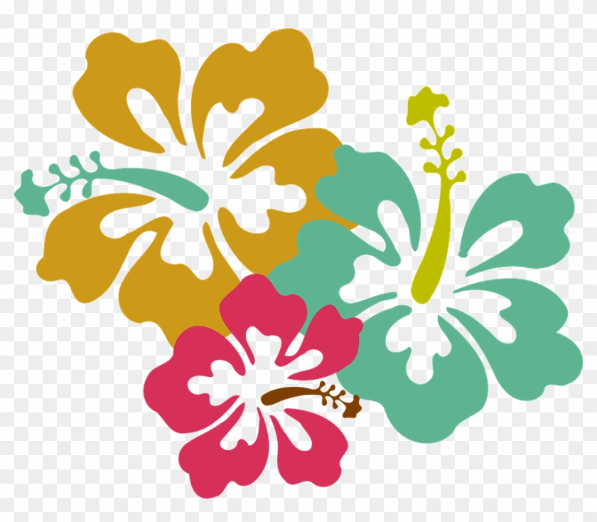 Blue Flower Clipart Yellow Hawaiian Flower - Hawaiian Flower Vector #272934