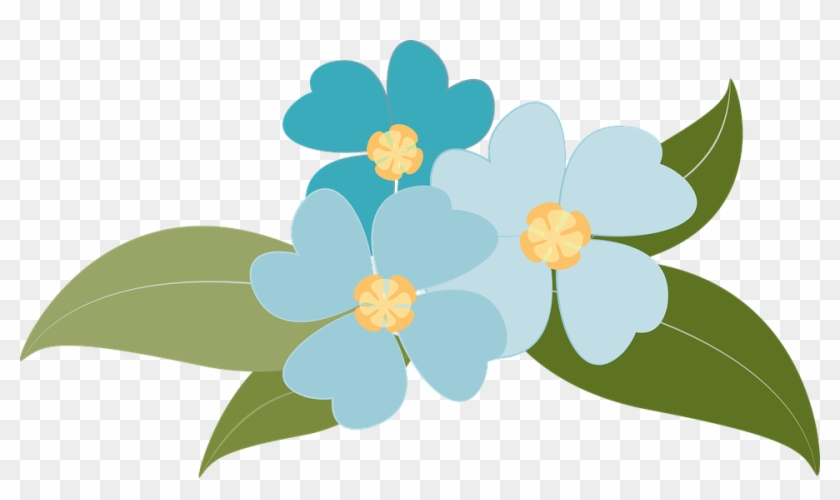 Blue Flower Clip 19, Buy Clip Art - ดอกไม้ เวก เตอร์ #272973